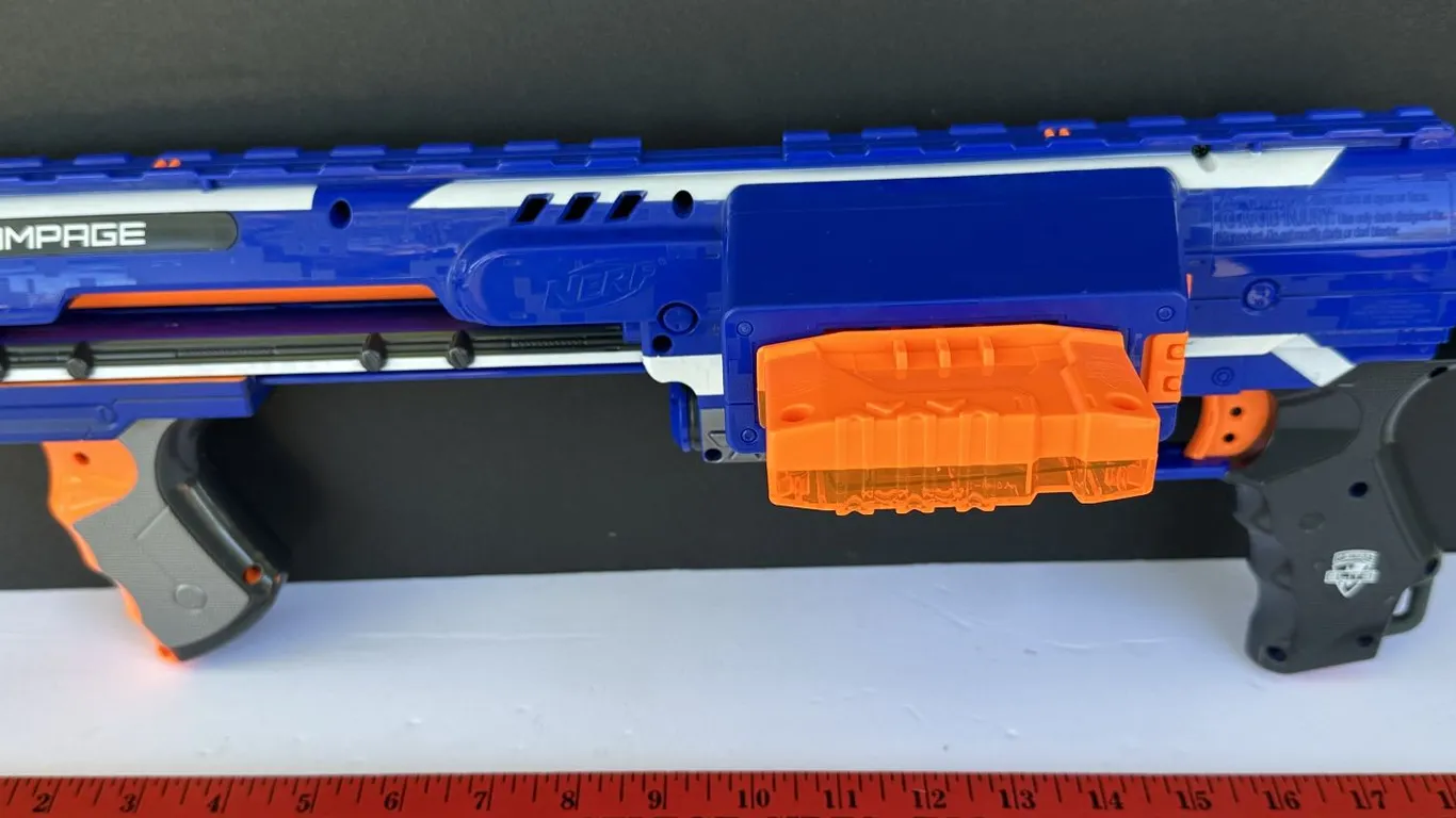 NERF N-Strike Elite Rampage Foam Dart Blaster Blue/Orange A9709