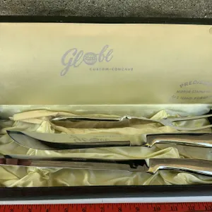 Globe Precision Mirror Stainless All Hand Forged Carving Set