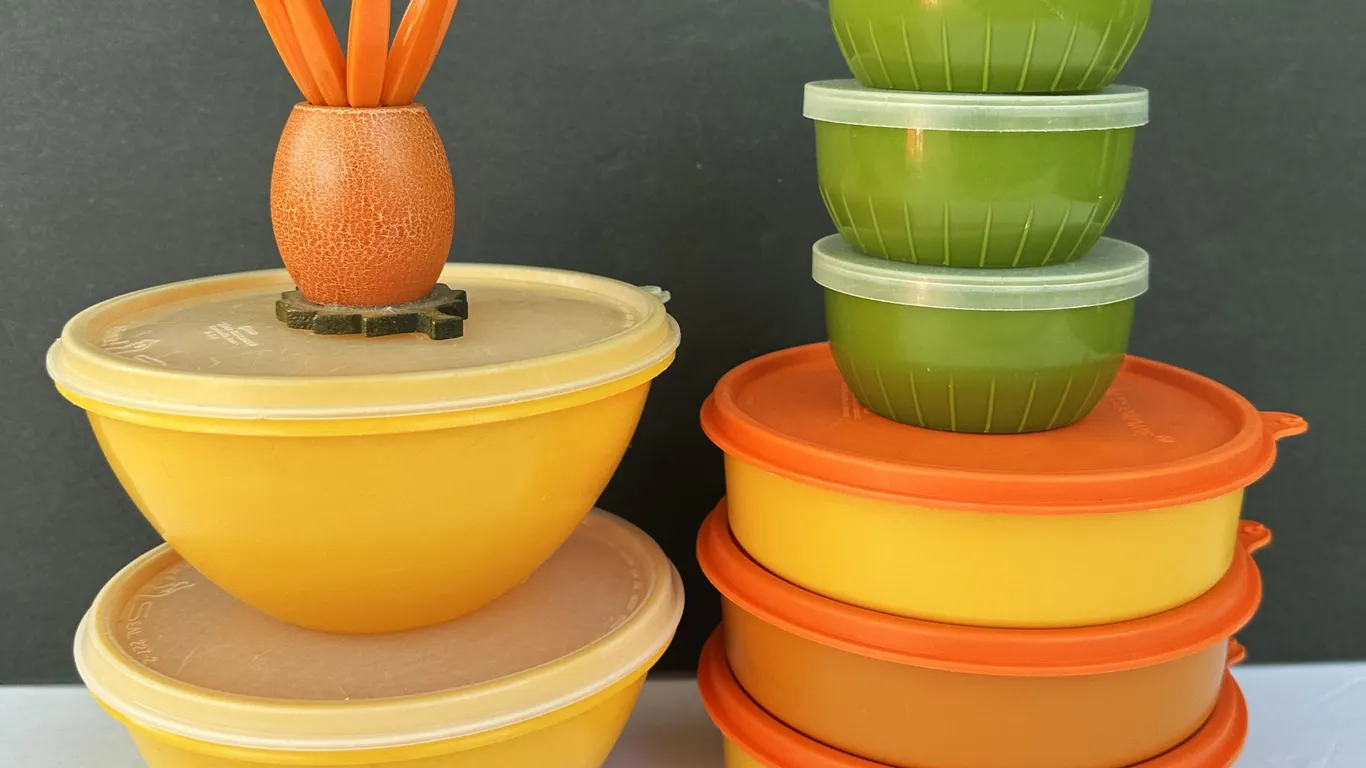 Tupperware Food Storage Lot & Appetizer Pick Set