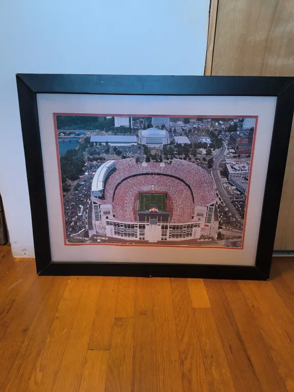 Ohio Stadium "From Above" Buckeyes Football Gameday Framed Print