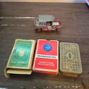 Vintage Italian Regional Playing Cards & Vintage Matchbox Models Of Yesteryear Y-7 1912 Rolls-Royce