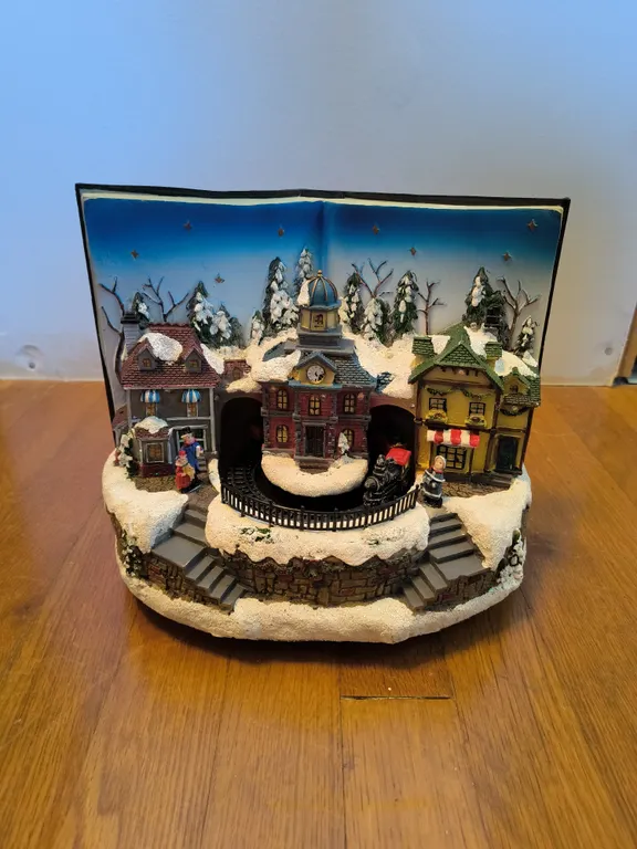 Christmas Village Book Decoration