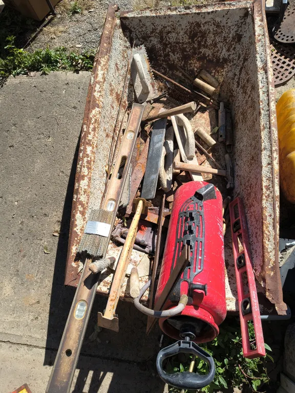 Concrete Mason Tool, Mortar Tub, Concrete Sprayer & Misc Construction Items