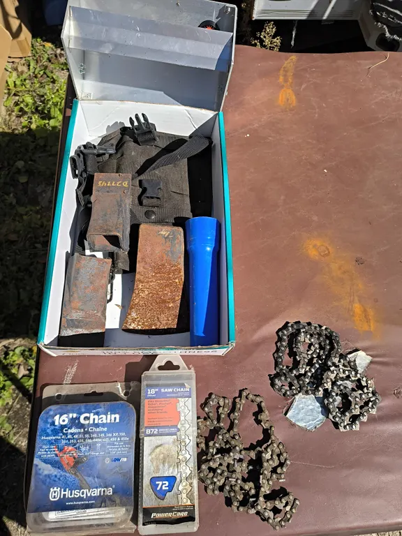 Chainsaw Blades & Miscellaneous Lot