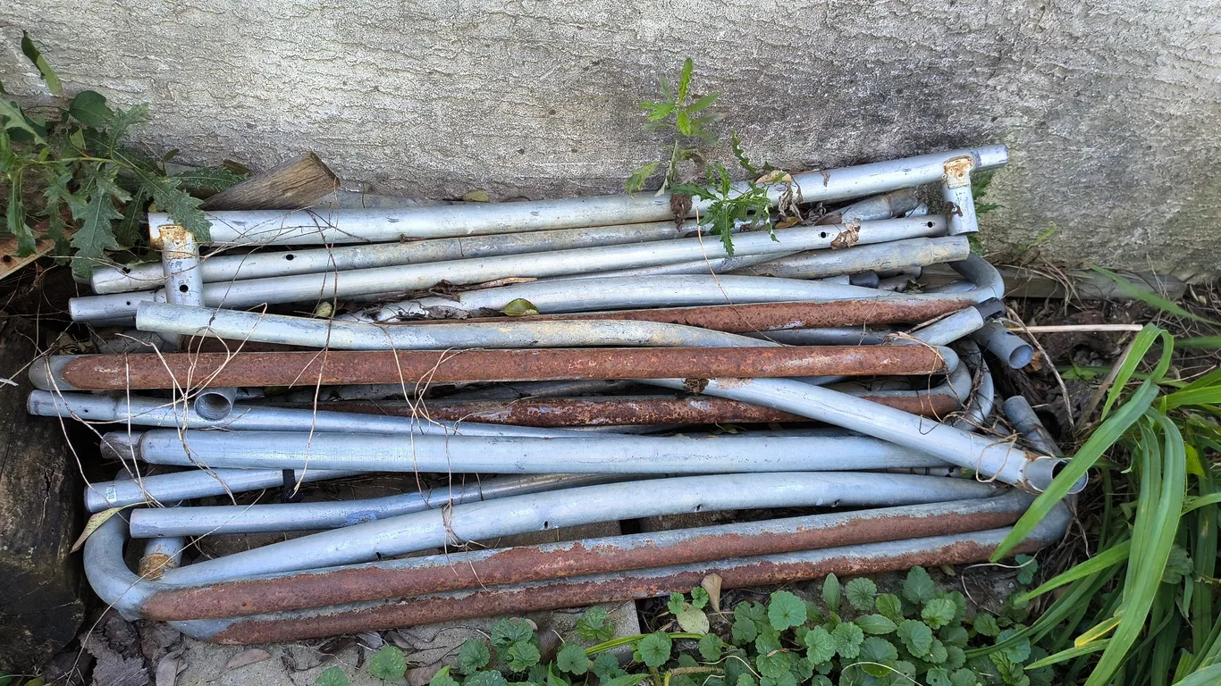 Scrap Metal From Trampoline
