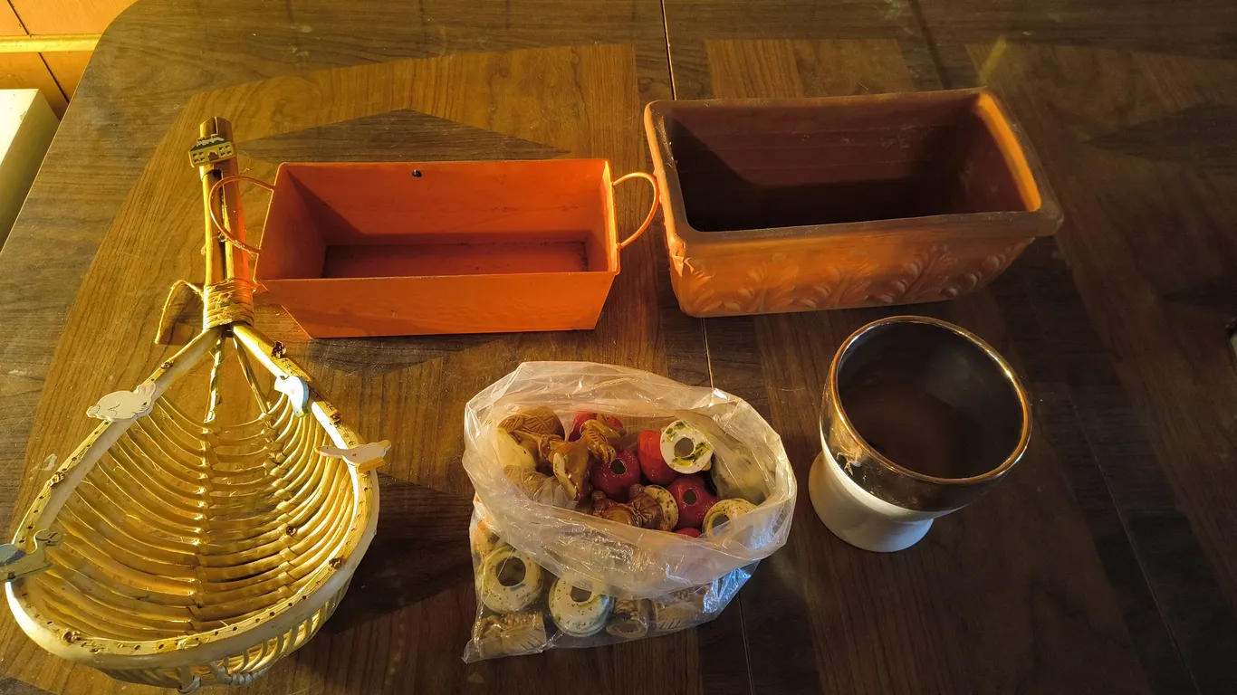 Boho Decor, Garden, Ceramic Decorative Items Lot