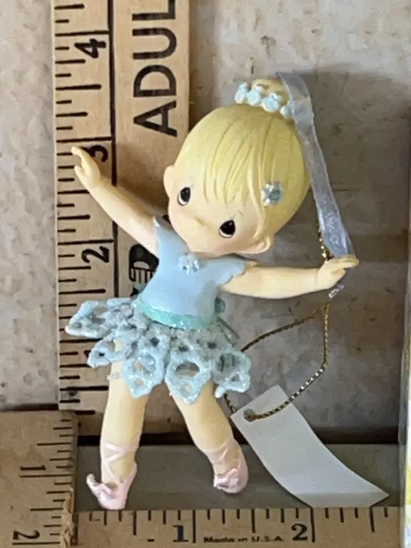 Precious Moments Blue Ballerina Ornament