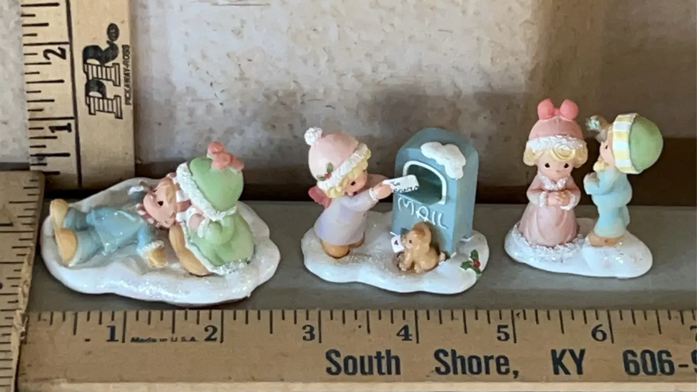 2003 Precious Moments 3 Pc Hawthorne Village Figurines