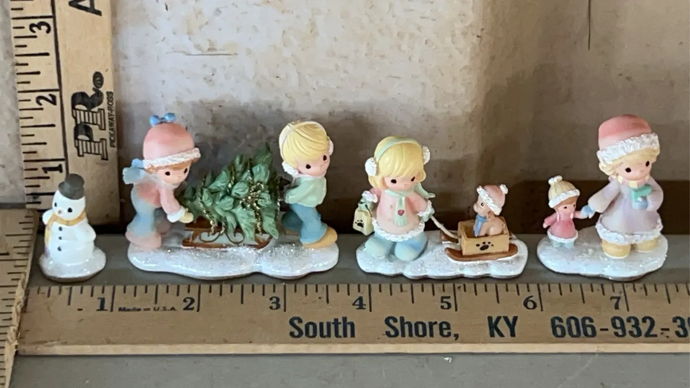 2003 Precious Moments 4 Pc Hawthorne Village Figurines