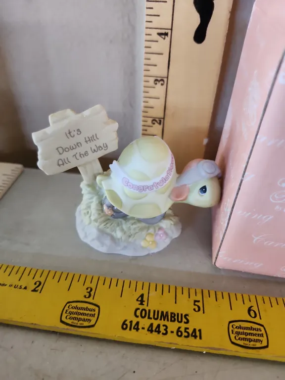 2002 Precious Moments "It's Downhill All The Way-Congratulations" Turtle Figure