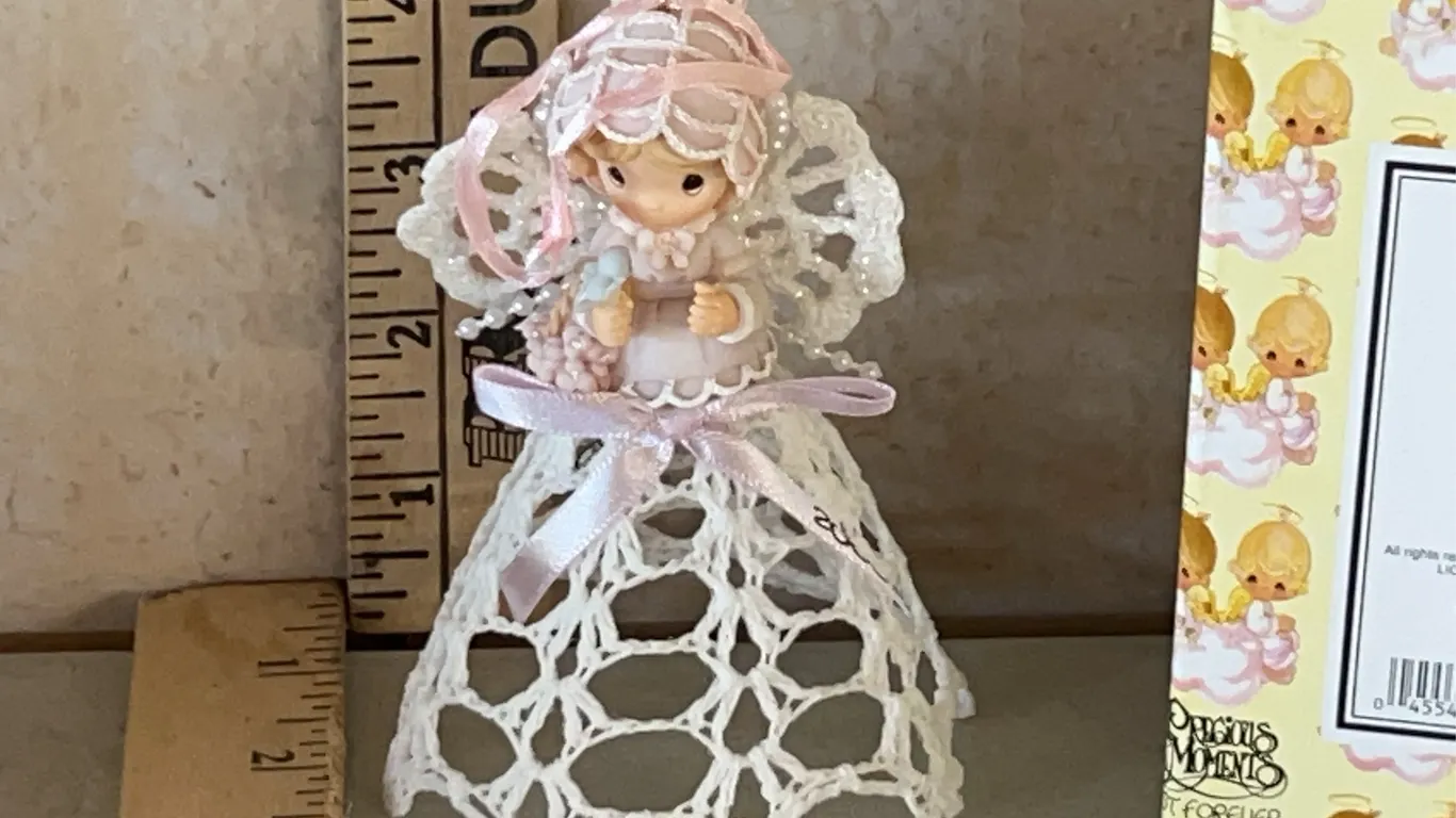 2003 Precious Moments Girl & Bird Ornament