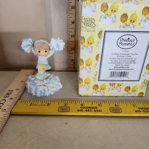 2003 Precious Moments Girl/Blue Cheerleader Figure