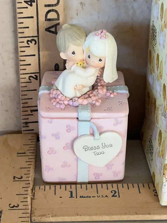 1999 Precious Moments "Bless You 2" Trinket Box