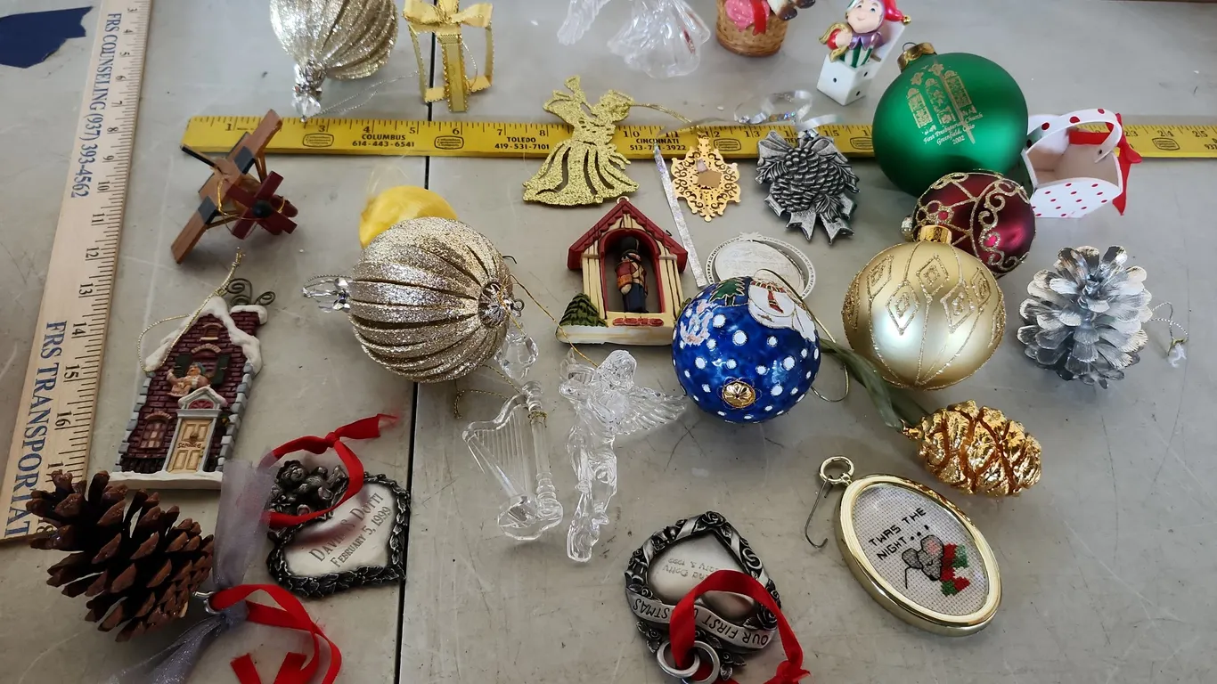 Christmas Ornaments-Balls, Angels, Pine Cones, Etc.
