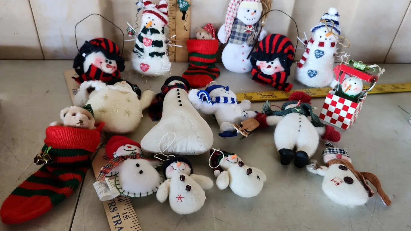 Christmas Ornaments-Snowmen, Etc.