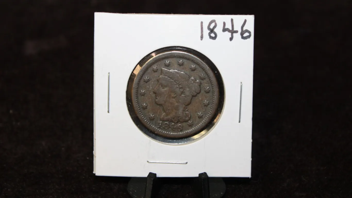 1846 U.S. Liberty Hair Large Cent