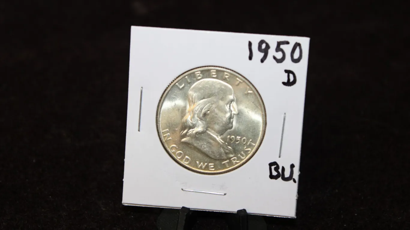 1950-D U.S. Silver Franklin Half Dollar