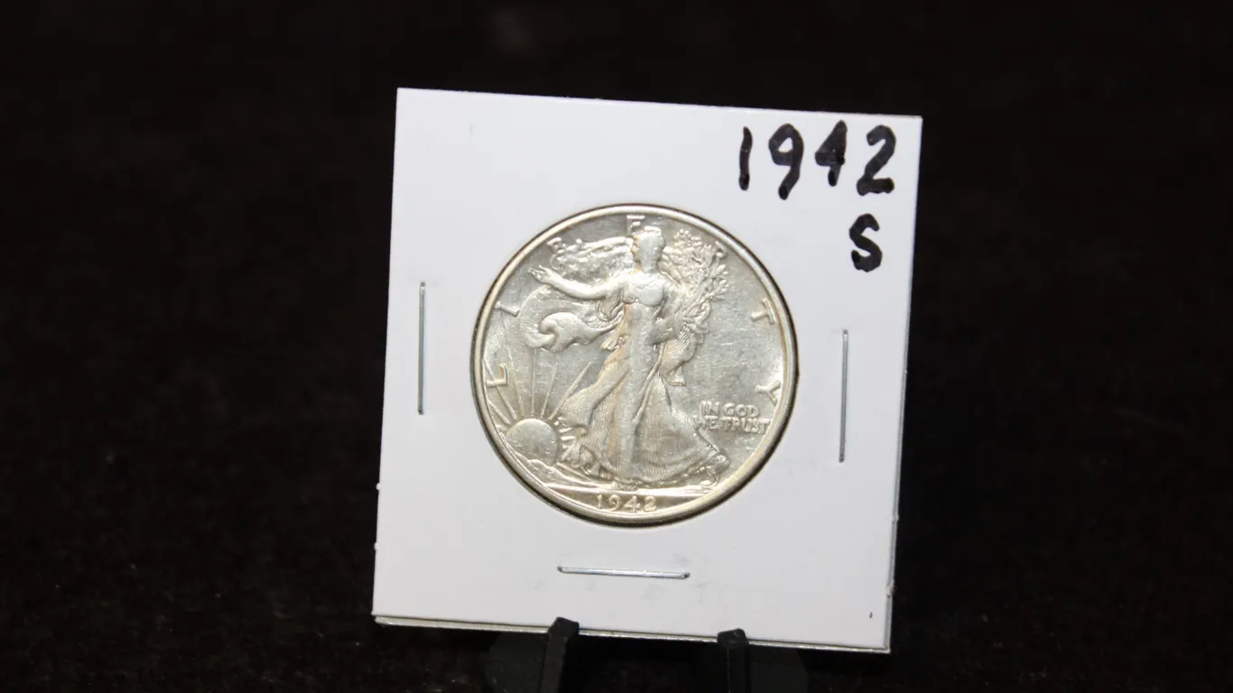 1942-S U.S. Silver Walking Liberty Half Dollar