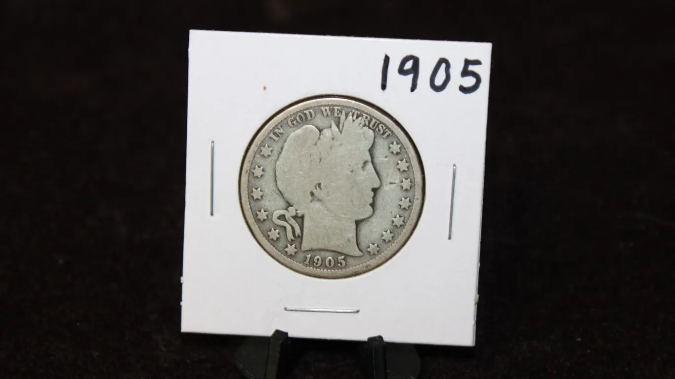 1905 U.S. Silver Barber Half Dollar