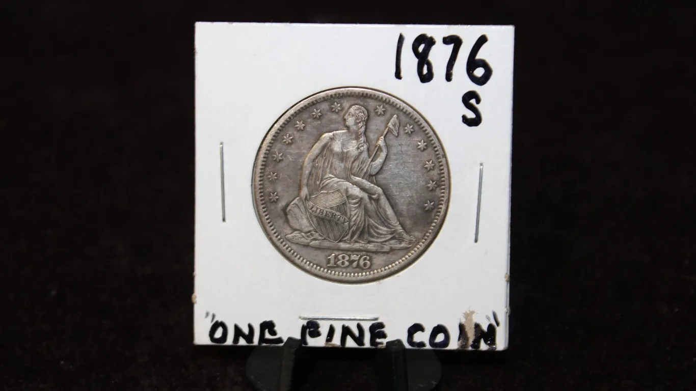 1876-S U.S. Seated Liberty Silver Half Dollar
