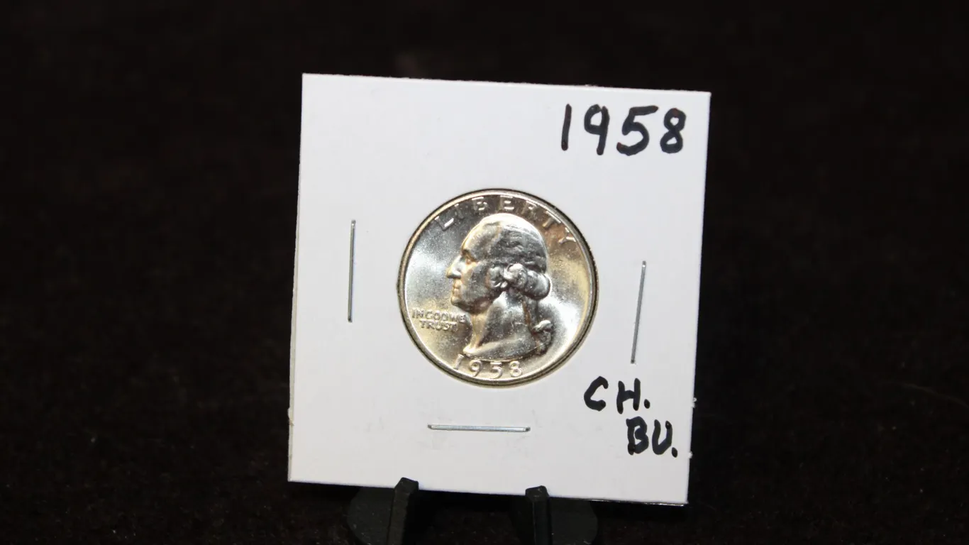 1958 U.S. Silver Washington Quarter