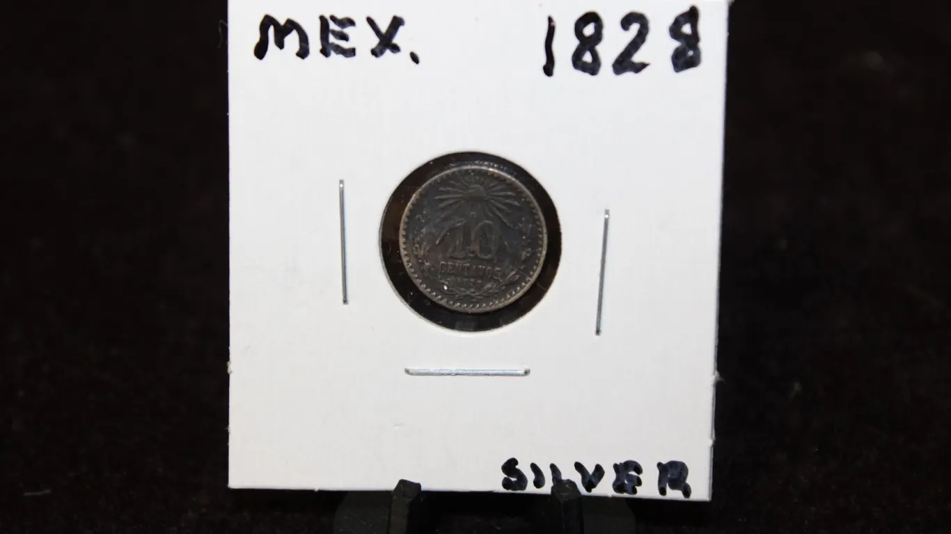 1828 Mexico 10 Centavos