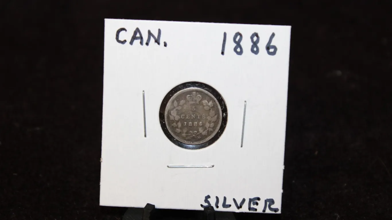 1886 Canadian Silver Five Cents