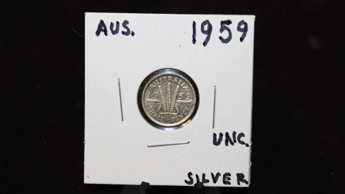 1959 Australian Silver Three Pence