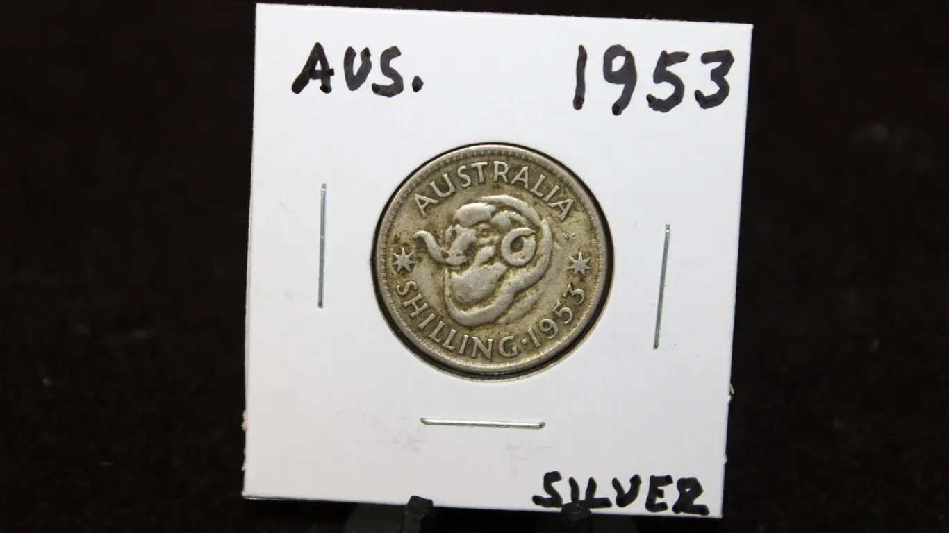 1953 Australian Silver Shilling