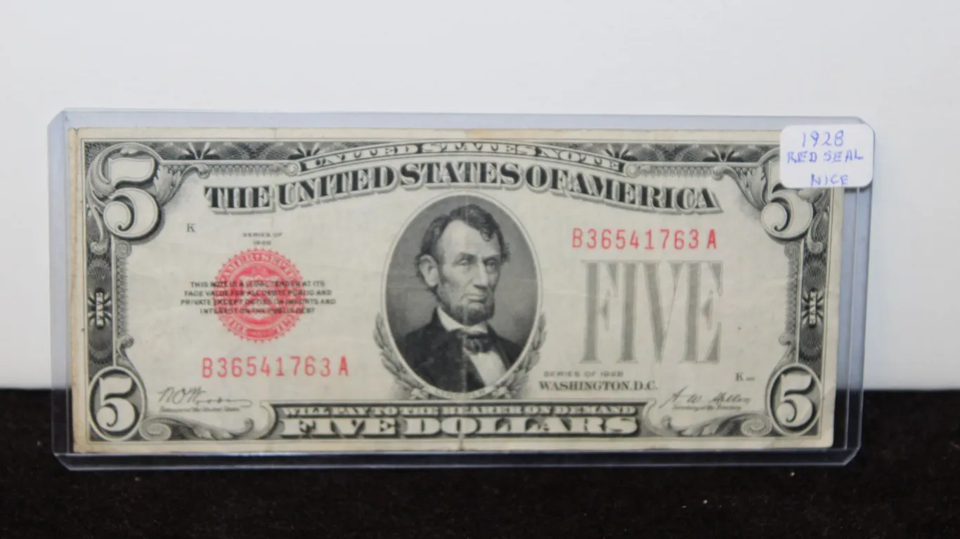 1928 U.S. Five Dollar Note