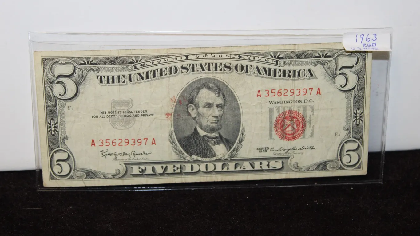 1963 U.S. Five Dollar Note