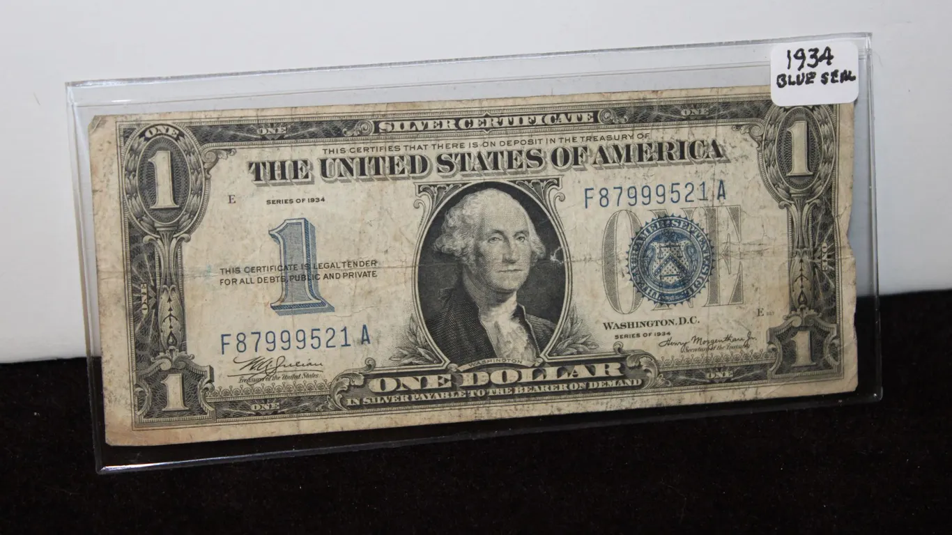 1934 U.S. One Dollar Silver Certificate Note