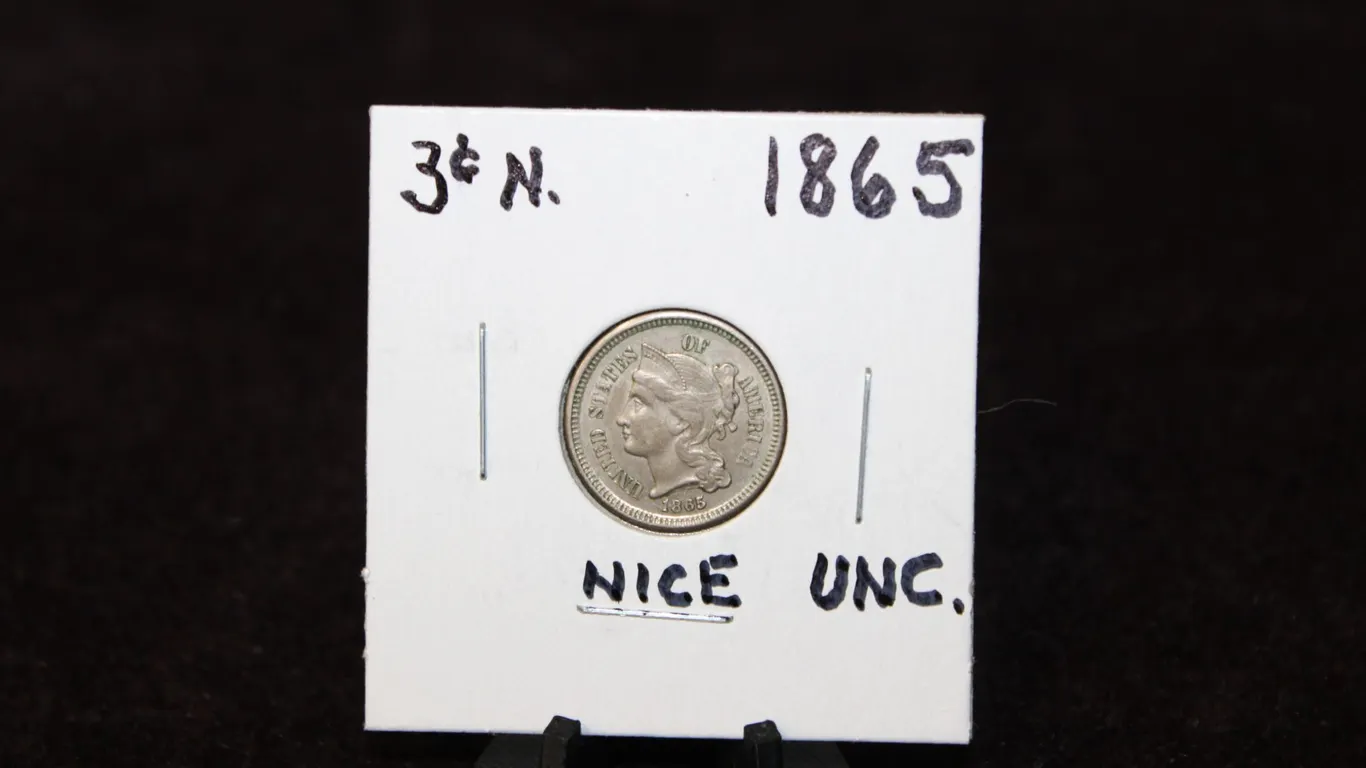 1865 U.S. Liberty Head Three-Cent Nickel
