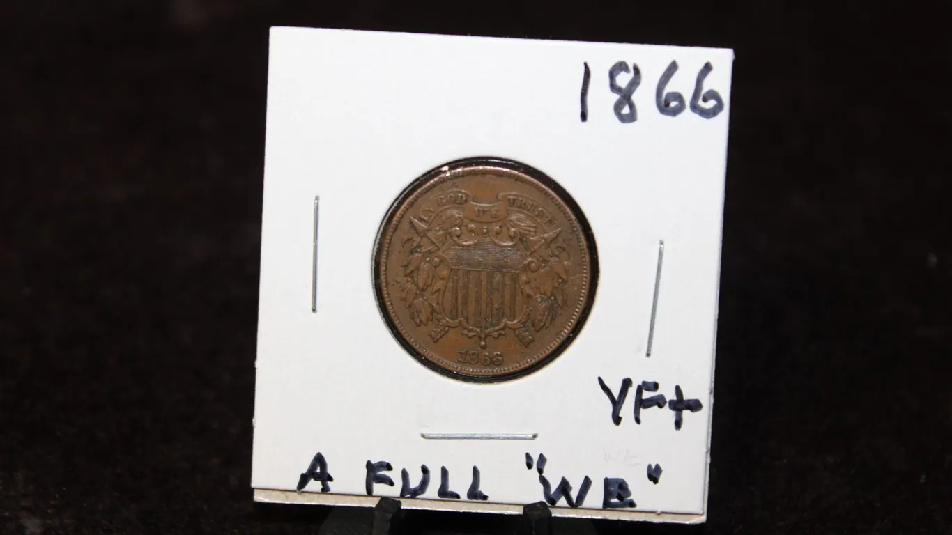 1866 U.S. Shield Two Cents