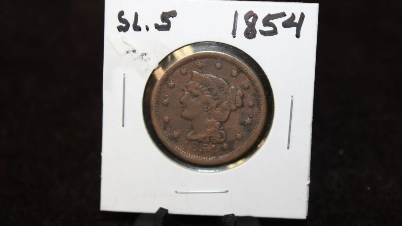 1854 U.S. Liberty Head Large Cent
