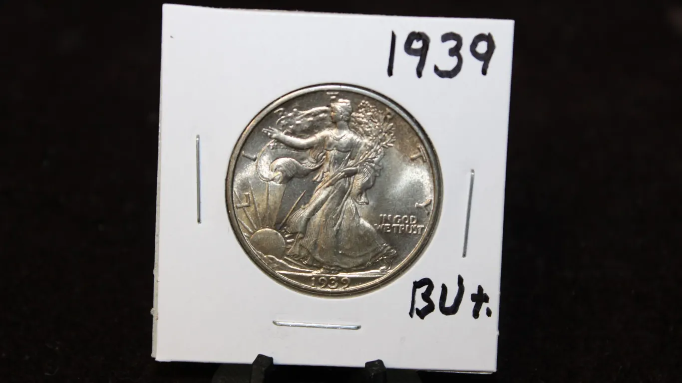 1939 U.S. Silver Walking Liberty Half Dollar