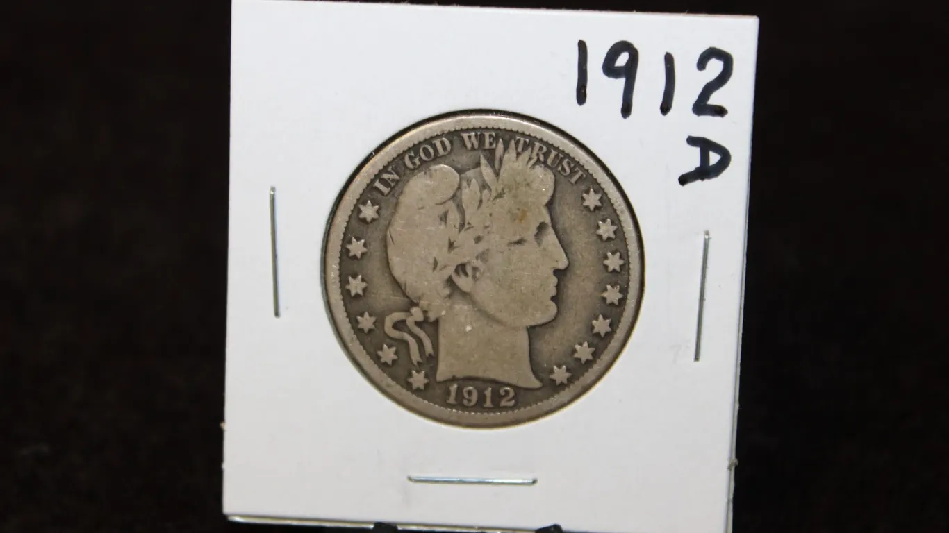 1912-D U.S. Silver Barber Half Dollar
