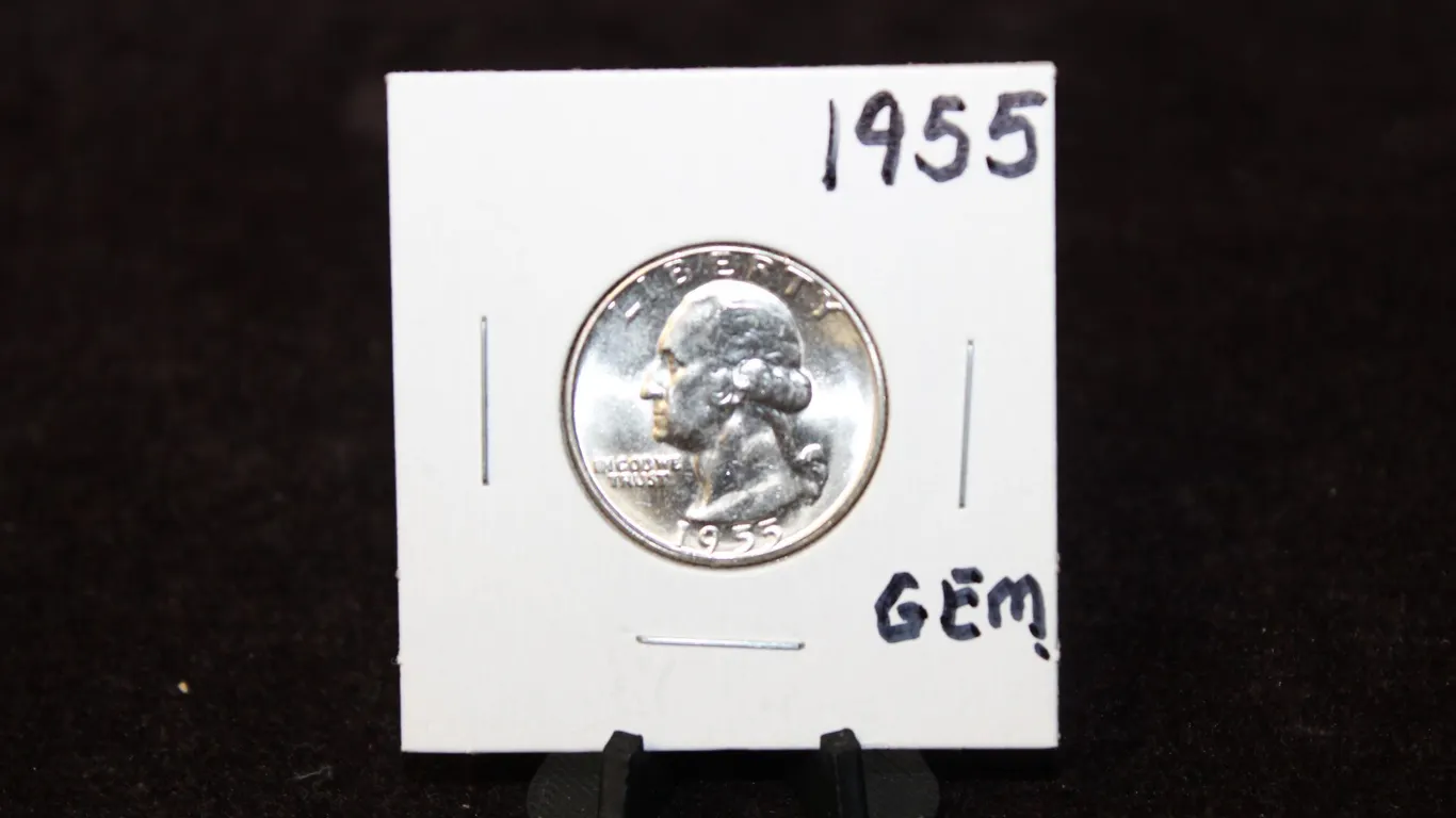 1955 U.S. Silver Washington Quarter