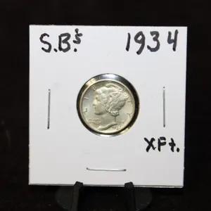 1934 U.S. Mercury Silver Dime