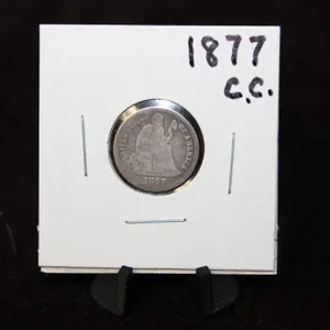 1877-CC U.S. Seated Liberty Silver Dime