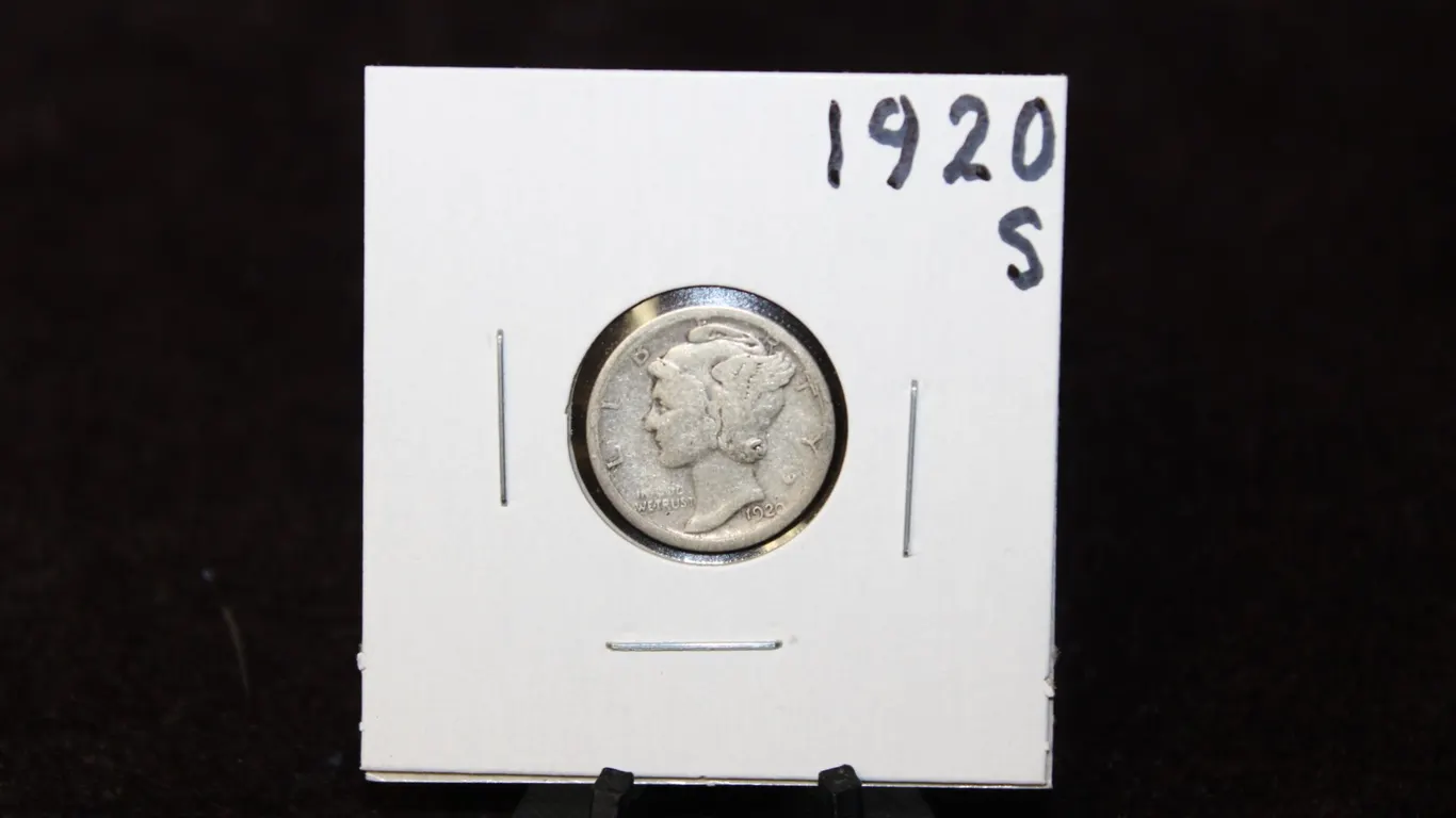 1920-S U.S. Mercury Silver Dime