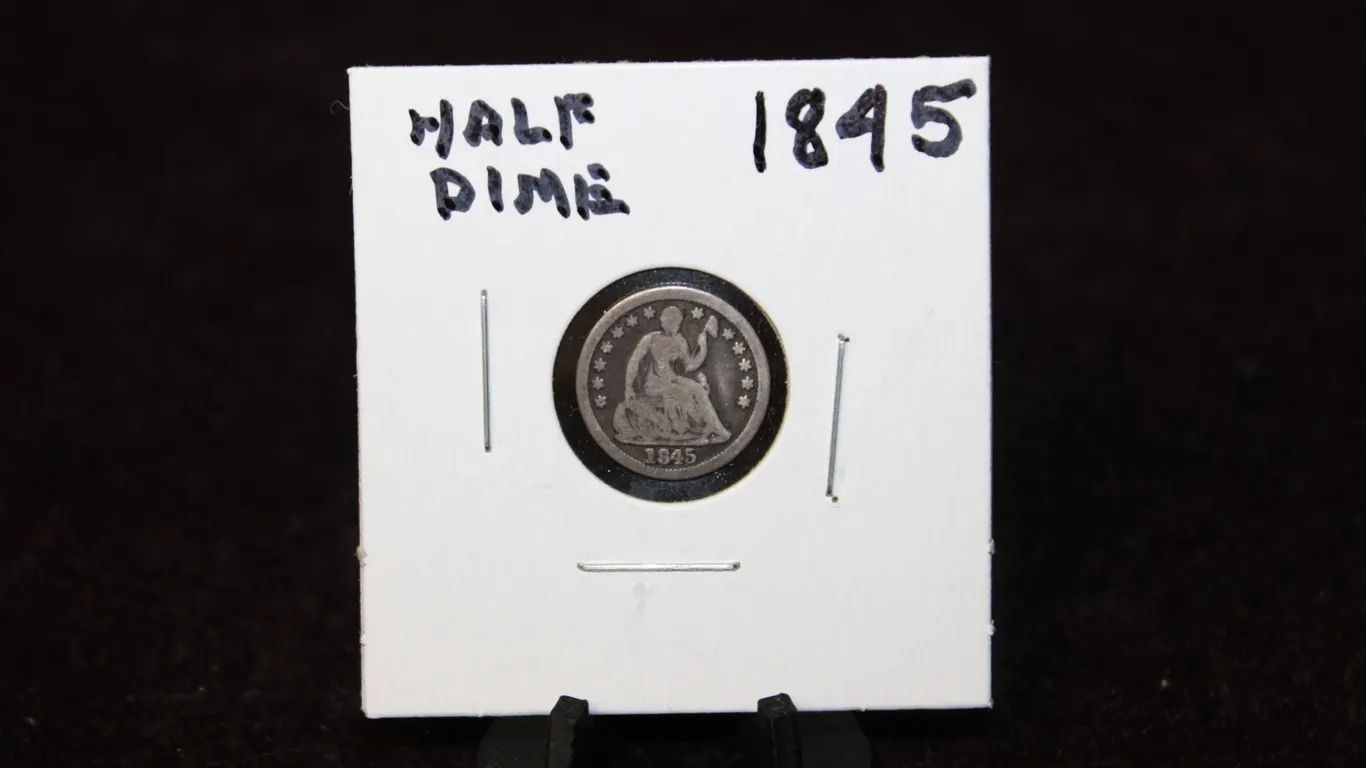 1845 U.S. Silver Seated Liberty Half Dime