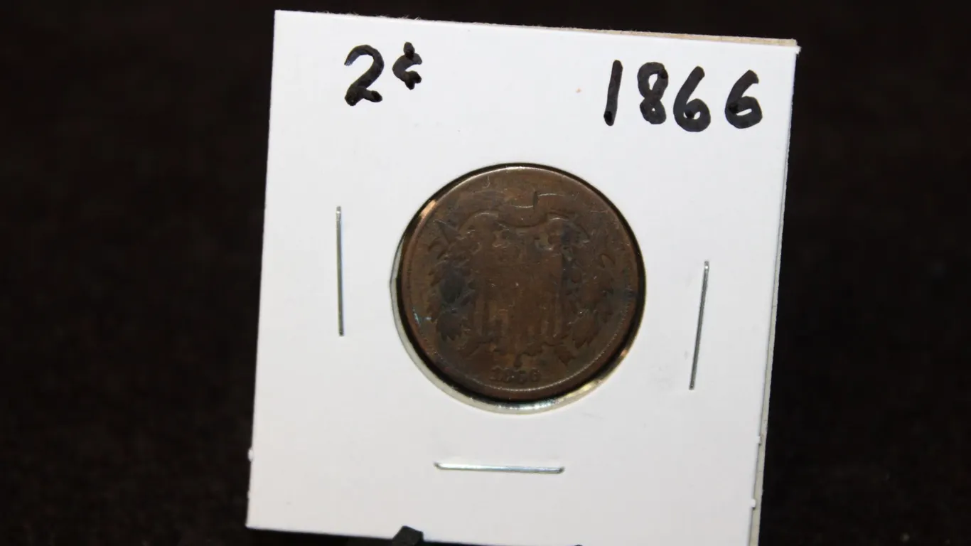 1866 U.S. Shield Two Cents
