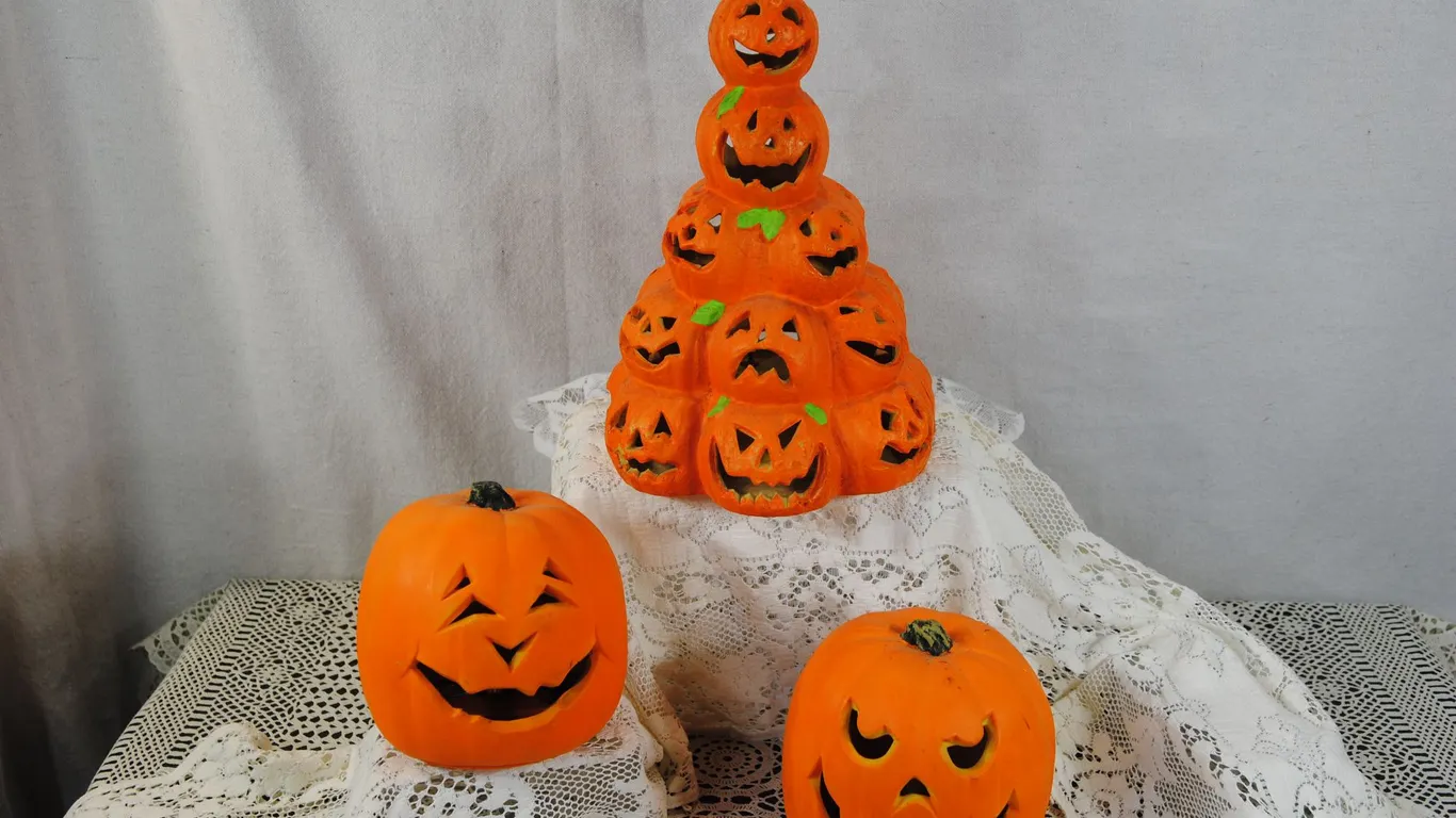 Lighted Pumpkins