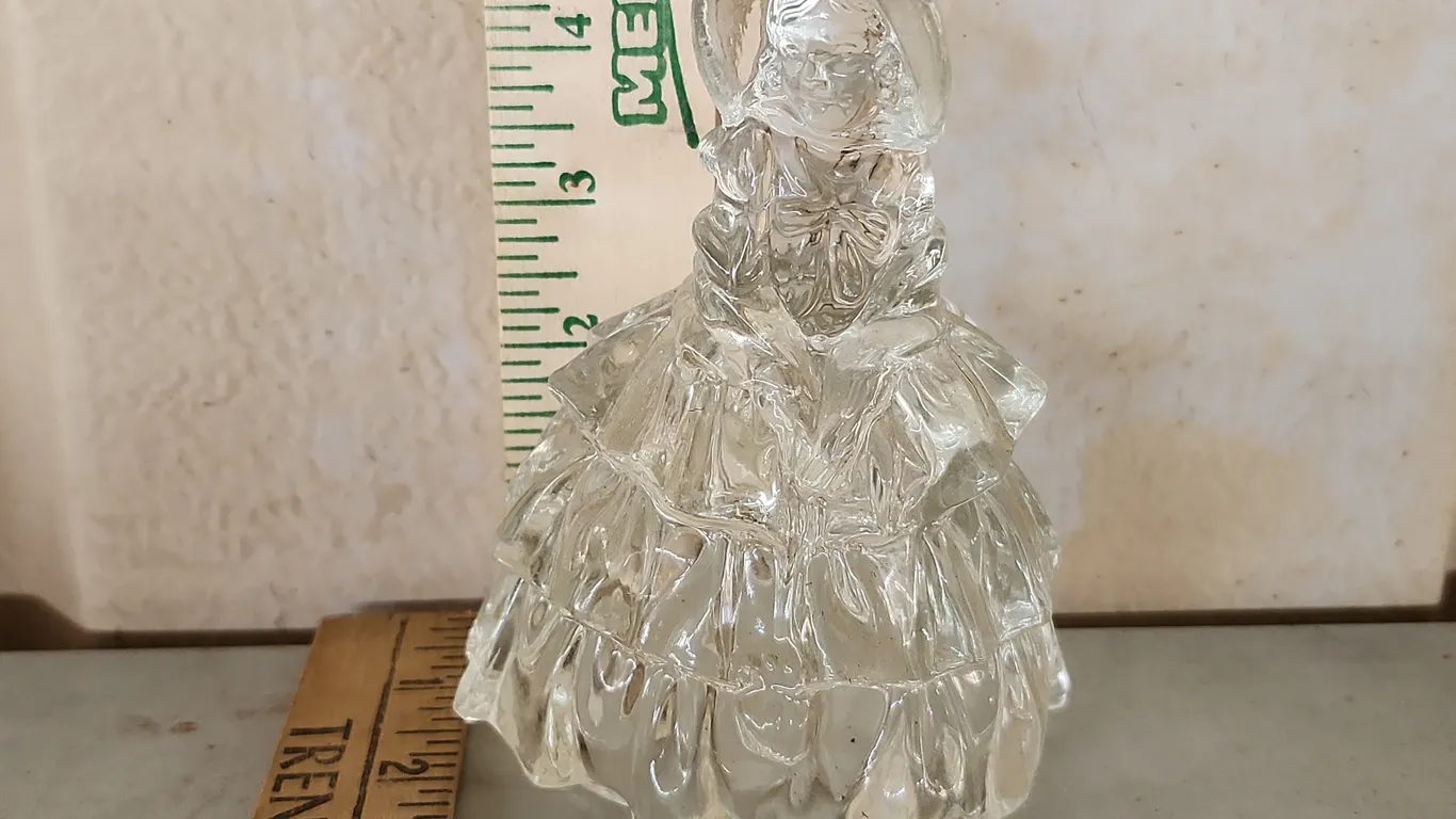 Vintage Glass Woman Figure