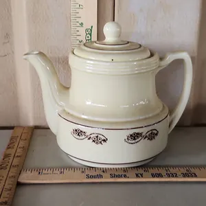 Vintage Porcelier Vitreous China Teapot, Lid Has Hairline Crack