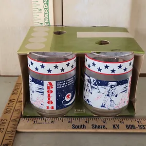 Vintage Set Of  4 Libbey Apollo 14 Juice/Tumbler Glasses