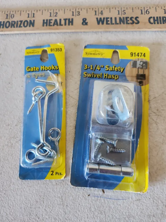 New Gate Hooks/Eyes & Safety Swivel Hasp
