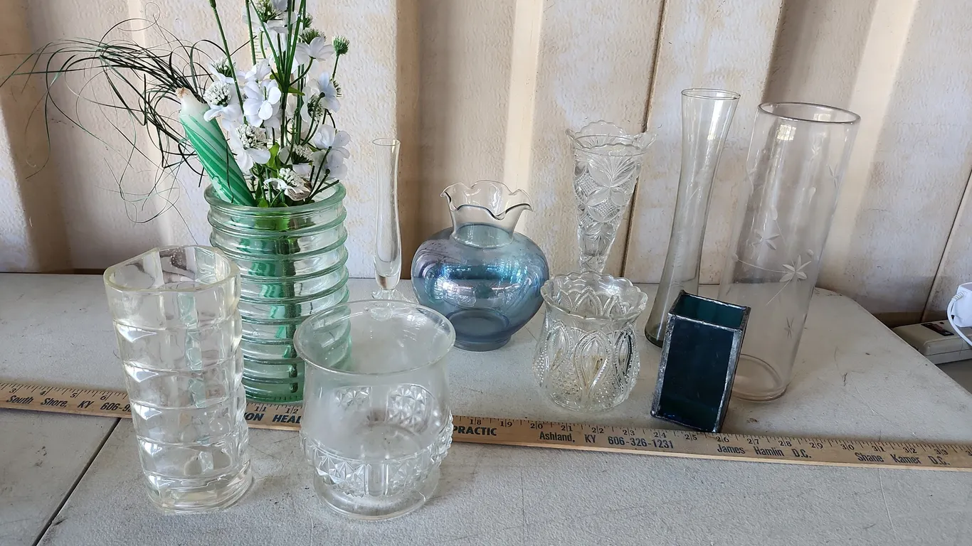 Assorted Glass Vases