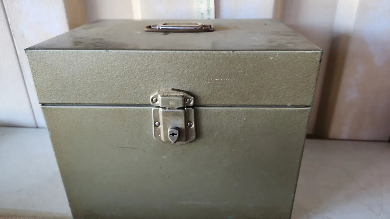 Metal File Box 12.5"X9"X10"